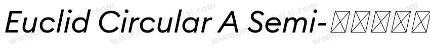 Euclid Circular A Semi字体转换